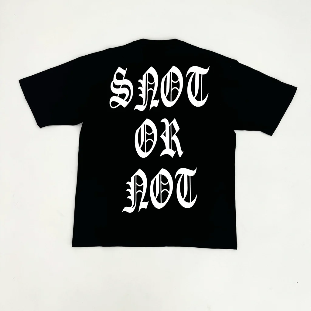 New 2024 Men HOMIXDE GANG SNOT OR NOT TOUR T Shirts T-Shirt Hip Hop Skateboard Street Cotton T-Shirts Tee Top US size U62