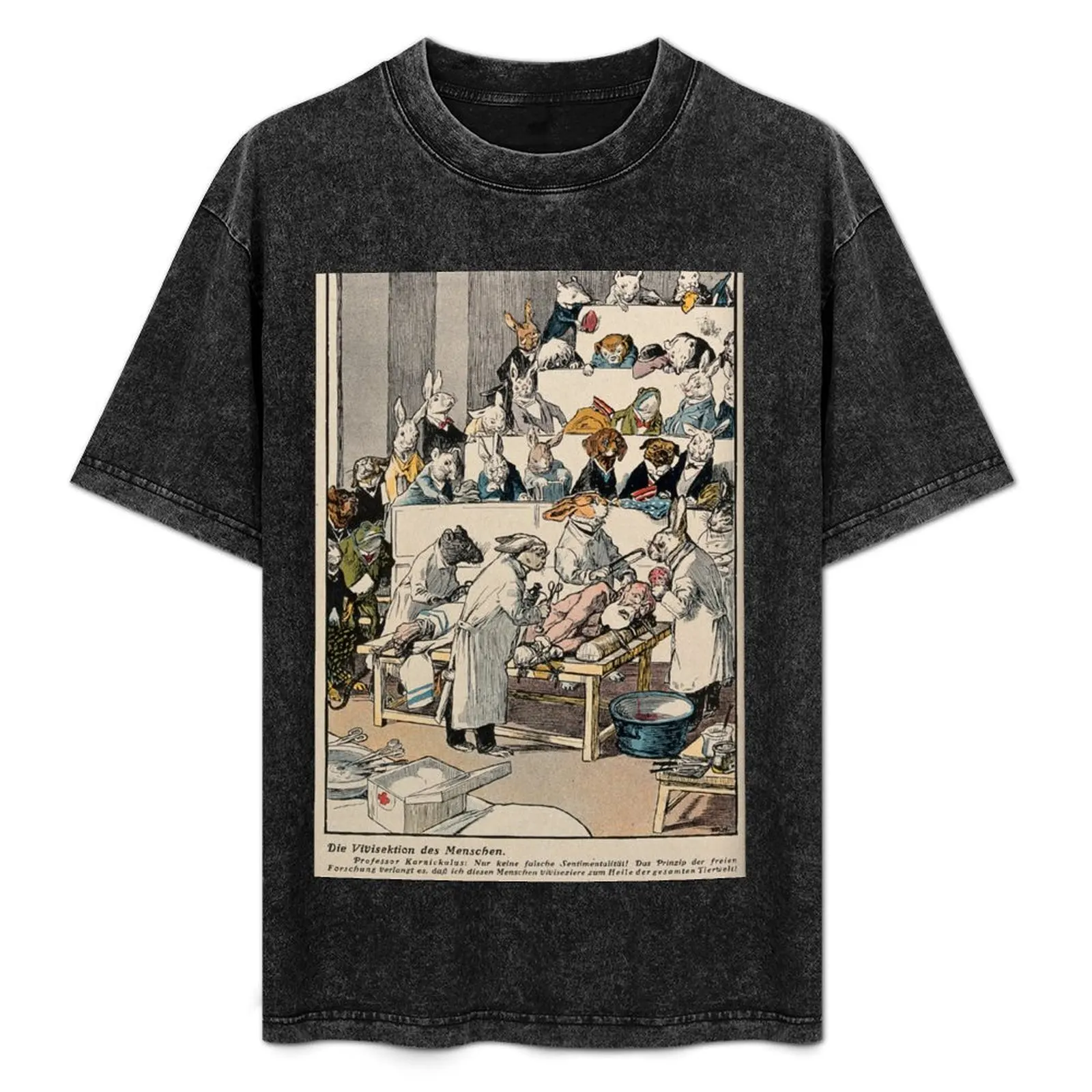 

the human vivisection by animals T-Shirt Large Size Breathable Tee