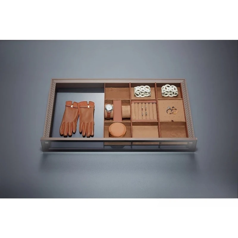 الأثاث خزانة الأجهزة خزانة غرفة نوم الملحقات الجلود تخزين سحب رف بنطلون #3