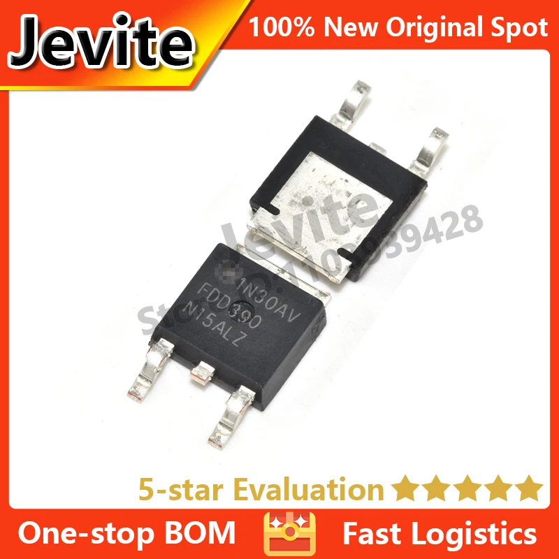 

Jevite 100% New Original electronics Controller FDD390N15ALZ 150V 26A SOT-669 TO-252 PowerTrench MOSFET transistor