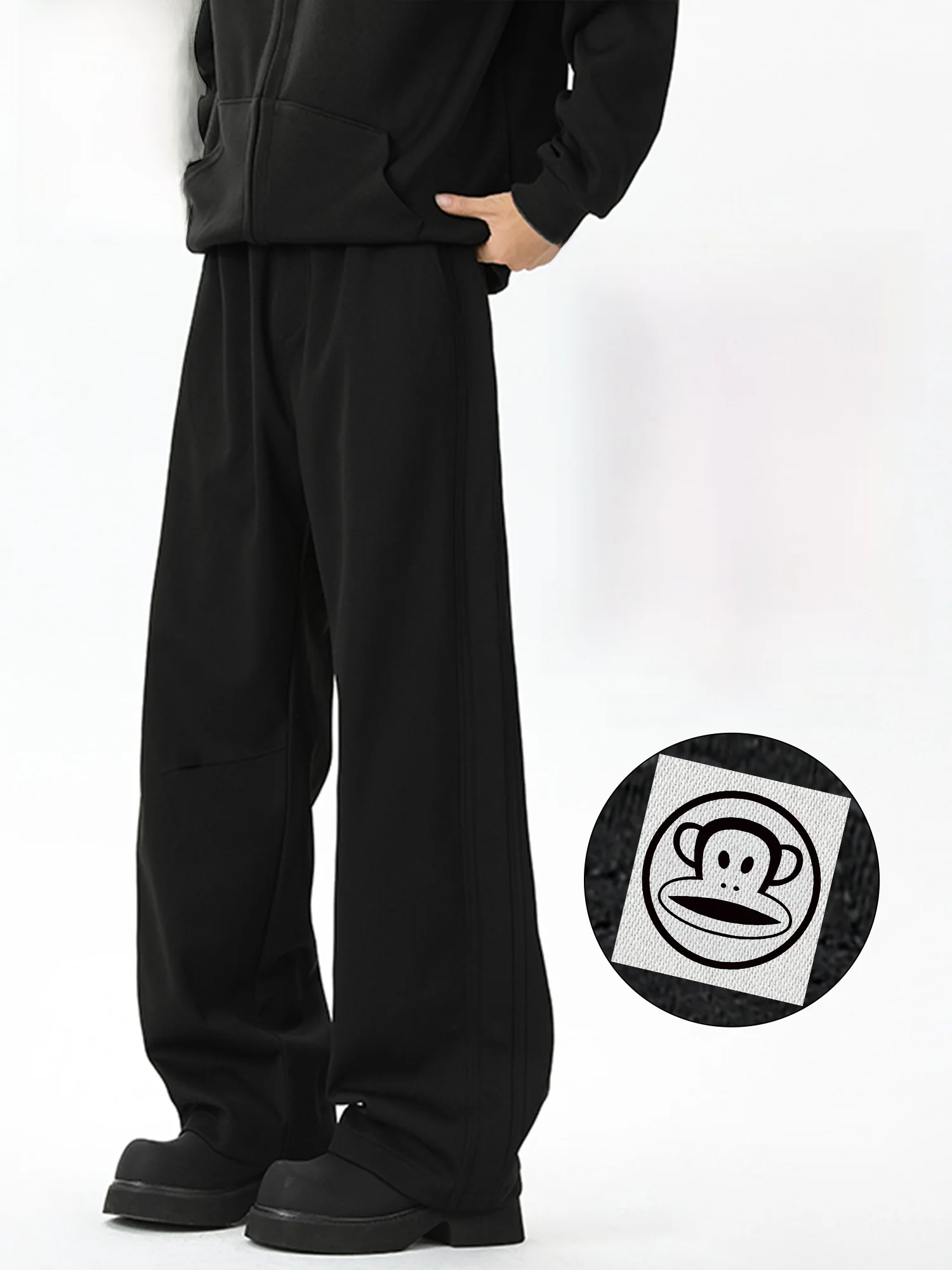 

PaulFrank Men's Casual Straight Leg Pants Loose Fit Drapey Comfortable Spor Sweatpants American Sle Spring Collection