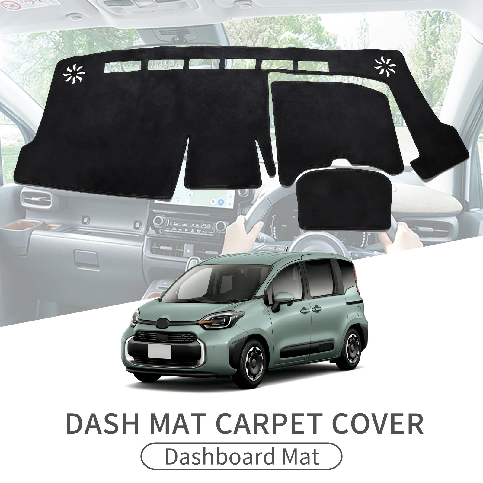 

for Toyota Sienta 2022 2023 2024 Car Dashboard Mat Sunshade Protective Carpet Dash Mat Dashmat