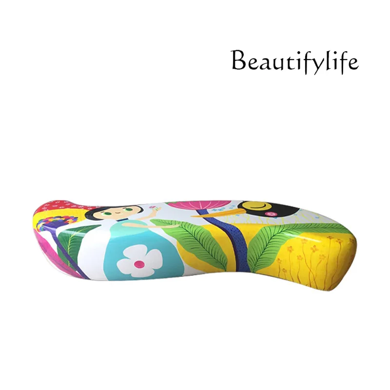

Creative Pea Fiberglass Seat Mall Meichen Leisure Chair Outdoor Campus Sales Office