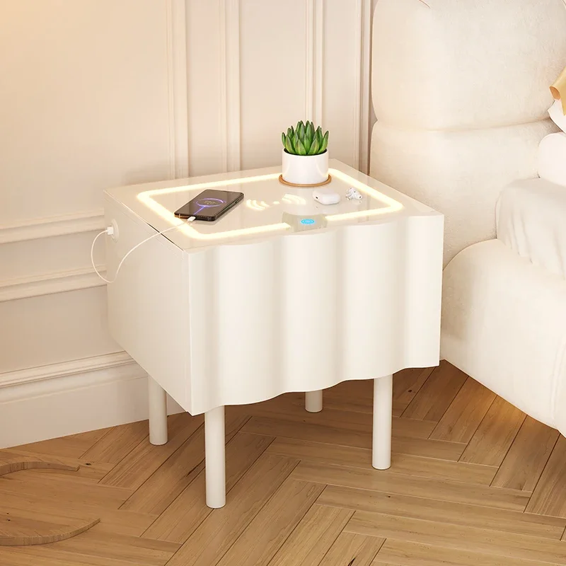 Mesitas de noche, mesitas de noche para gamers con almacenamiento, mesitas de noche para dormitorio, organizador de mesita de noche, armarios para dormitorio, muebles para el hogar