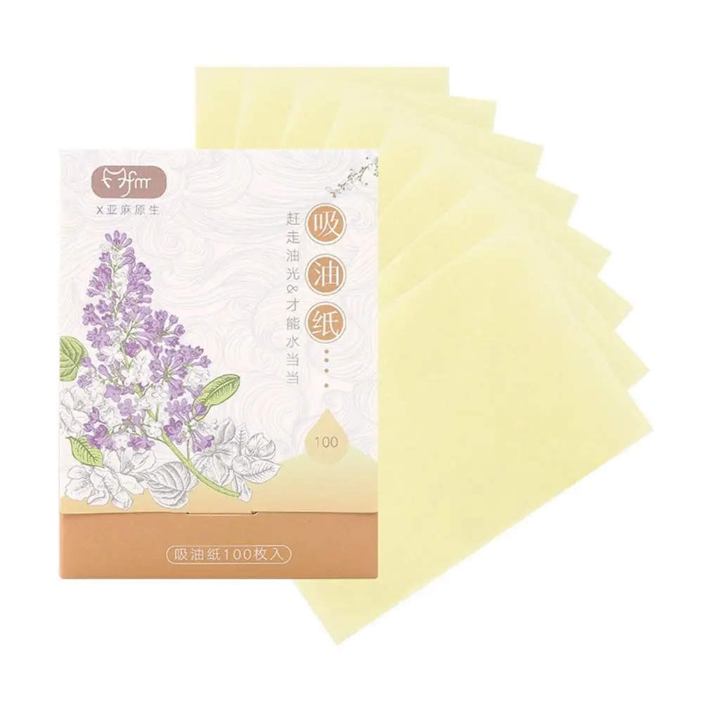 100 Uds. Papel secante de aceite Facial para eliminación de aceite, Control de aceite antigrasa, papel absorbente de aceite Facial, herramienta de maquillaje refrescante