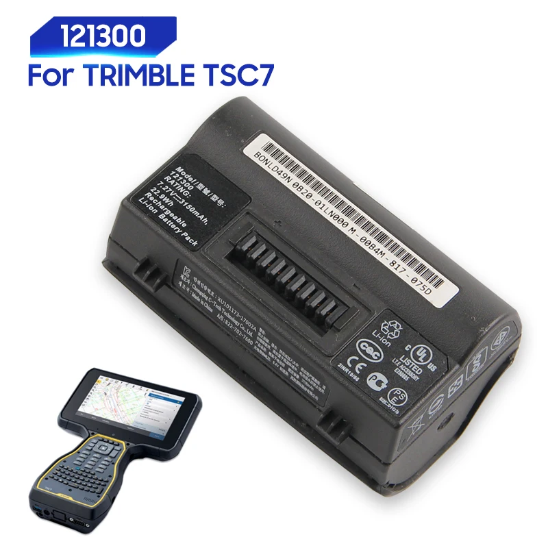 Replacement Battery For TRIMBLE TSC7 822-702-7600 121300 121320 T7 BONE Data Collector Rechargeable Battery 3150mAh