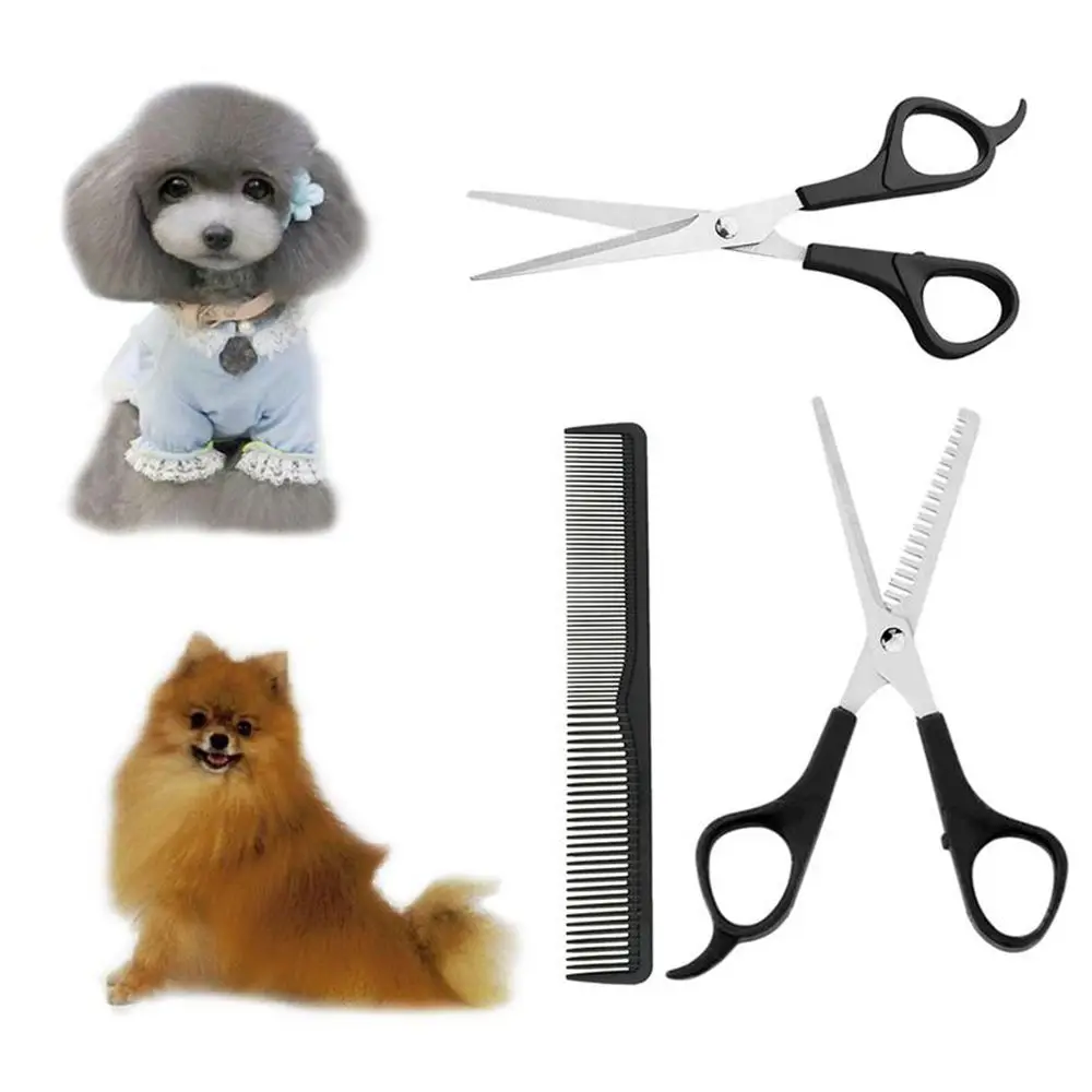 Sharp Edge Pet Cutting Dog Supplies Animal Thinning Shears Dog Hair Scissors Hairdressing Grooming Tool