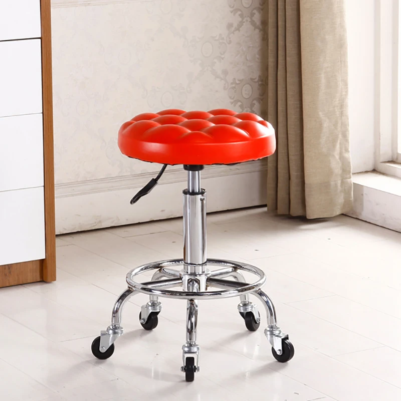 

Swivel Stylist Cheap Beauty Stool Round Rotating Lifting Pulley Dressing Stool Barber Home Chair Taburete Saloon Furniture