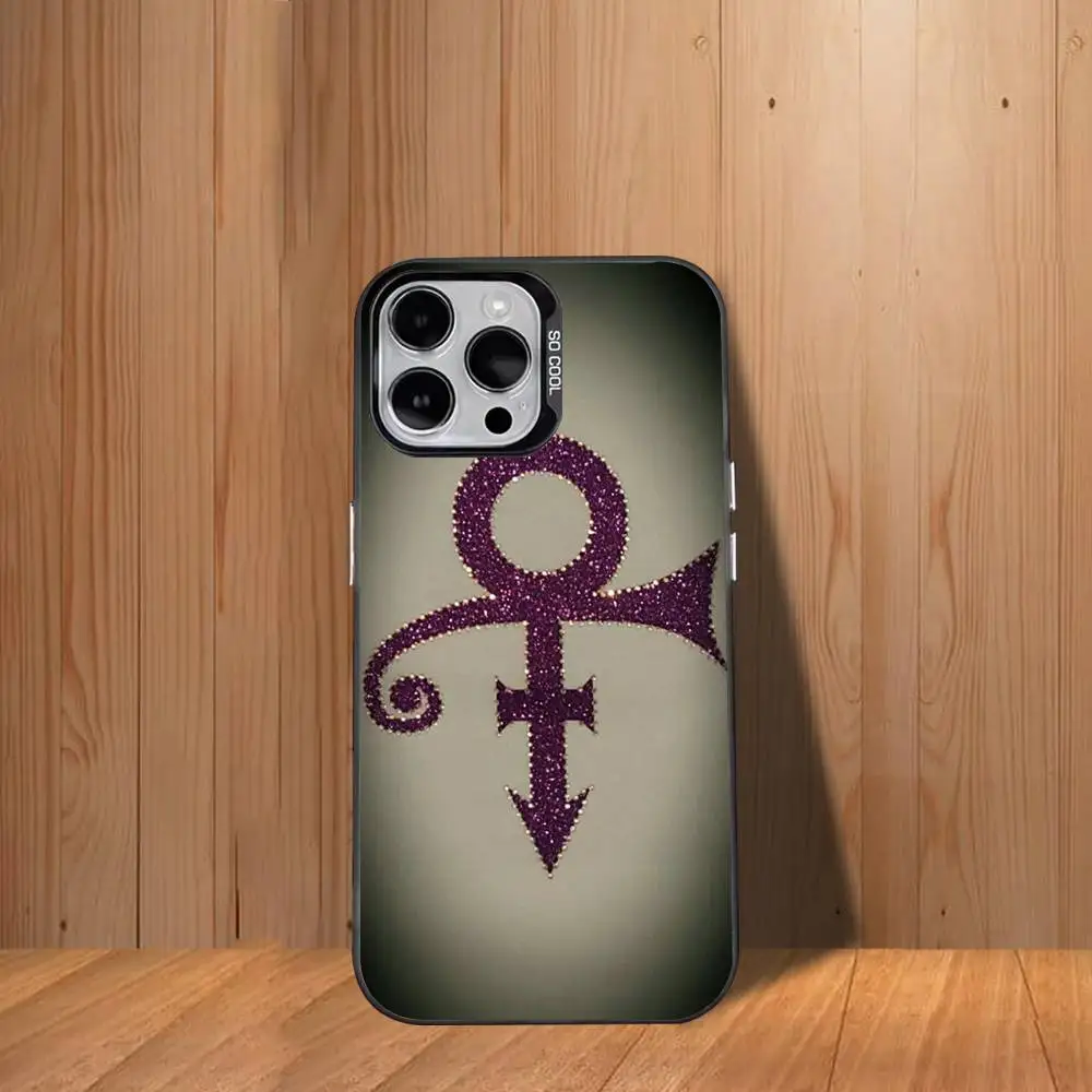 حافظة هاتف Prince R-Rogers N-Nelson لهاتف iPhone 17,16,15,14,13,12,11,Mini,Pro,SE,MAX غطاء أبيض غير لامع مقاوم للصدمات