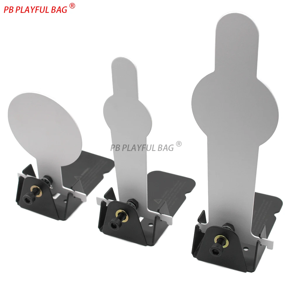 Carbon Steel Popper Target - Shooting Practice for Airsoft & Soft Dart Blasters Manual Reset Training Target S/M/L Sizes QJ123