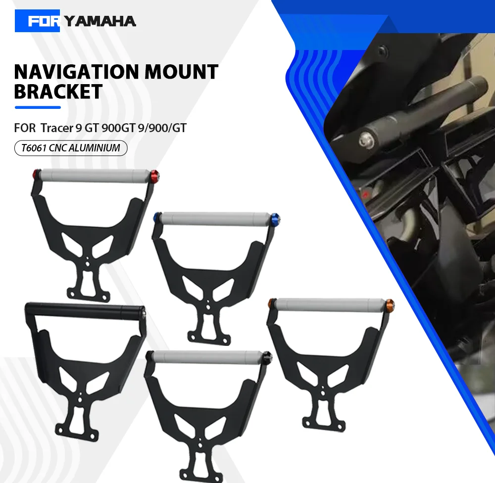 

For Yamaha Tracer 9 GT 2021-2022-2023-2024 Motorcycle Aluminium Mobile Phone Navigation Mounting Bracket GPS Accessories Tracer9