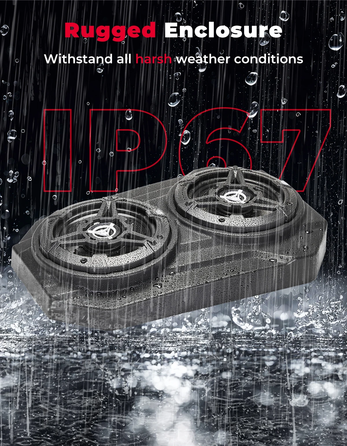 Altavoces de 6,5 pulgadas Barra de sonido UTV Estéreo superior Bluetooth Se adapta a jaulas antivuelco de 1,625-1,9 pulgadas Compatible con Can-Am X3 Max para CFMOTO