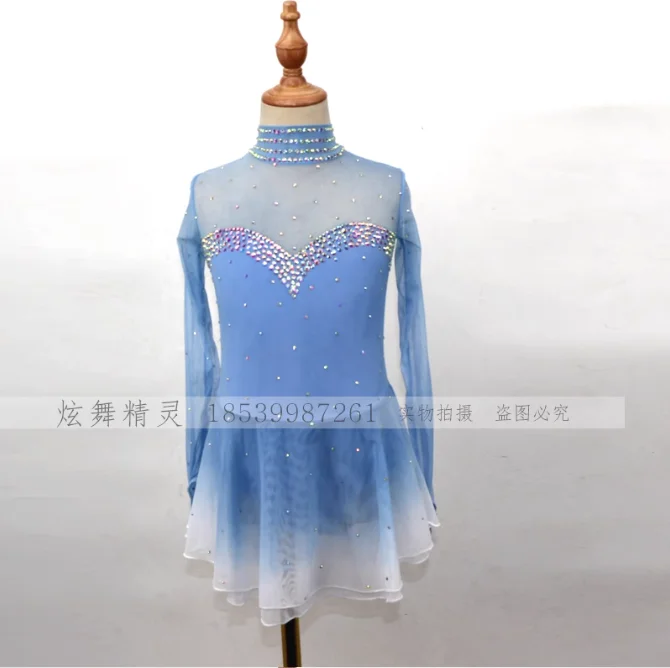 

Customized Children's Adult Women's Figure Skating Performance Dress