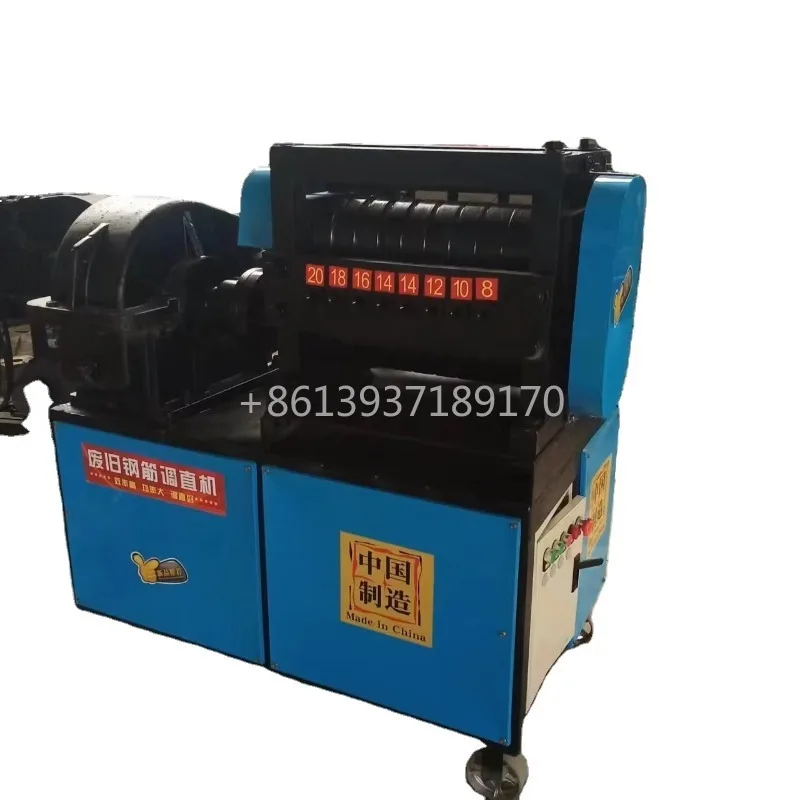Best Selling 6-25MM Automatic Wire Straightening and Cutting Machine Scrap Rebar Straightener for Construction Site