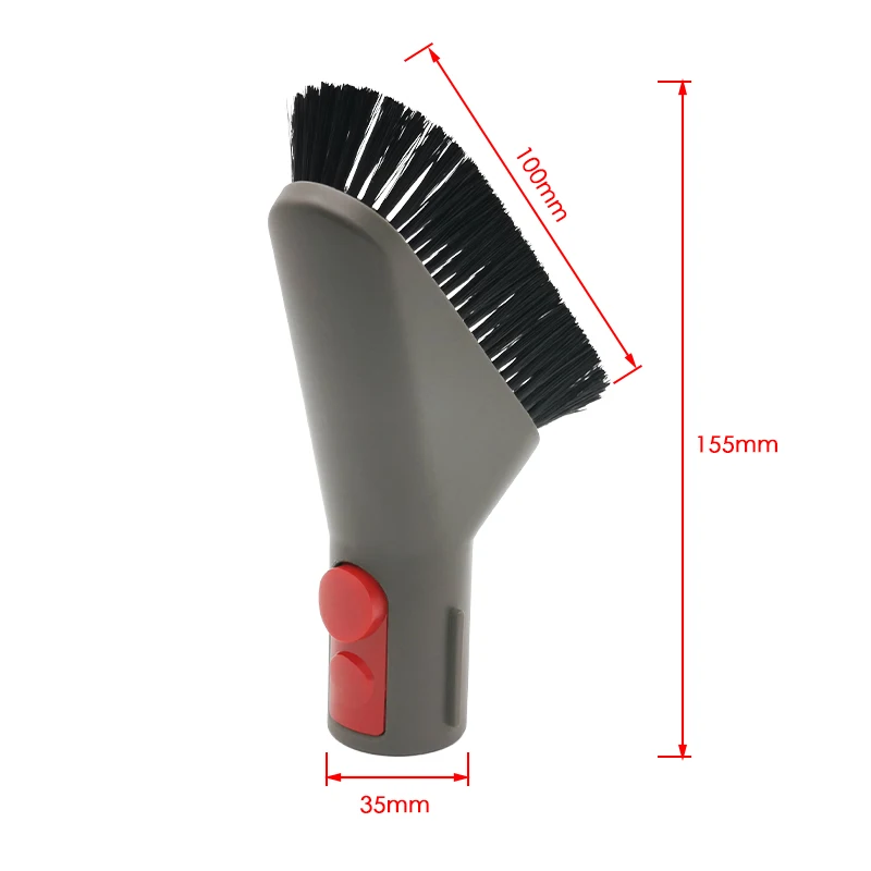 Flat Suction Nozzle Head For Dyson V7 V8 V10 V11 V12 V15 Vacuum Cleaner Mattress Brush Head Round Brush Soft Brush Parts