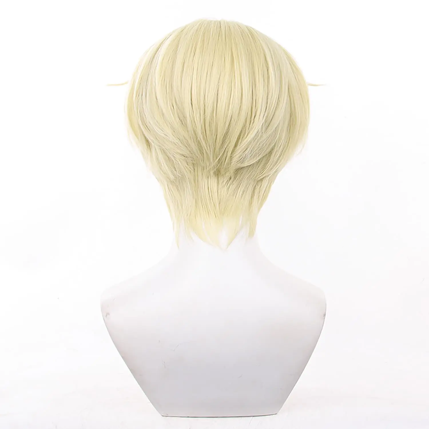 Men Game Alien Stage Cosplay Luka Short Gold Heat Resistant Synthetic Hair Wigs