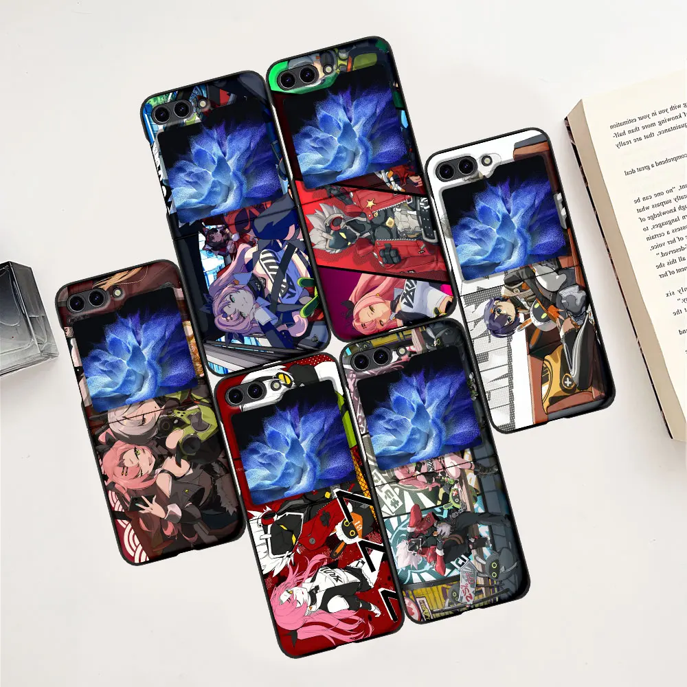 ZZZ Games Zenless Zone Zero Case for Samsung Galaxy Z Flip6 Flip5 PC Black Phone Cover Z Flip 5 6 Hard Coque Zflip6 Zflip5 Shell