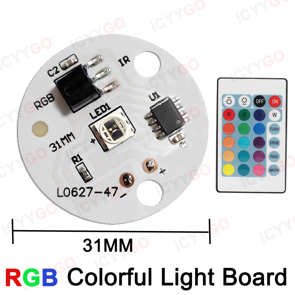 Imagem -05 - Placa de Luz Colorida Rgb 5v Placa de Luz Led de Madeira de Faia Fonte de Luz para Tanque de Peixes Controle Remoto Dezesseis Cores