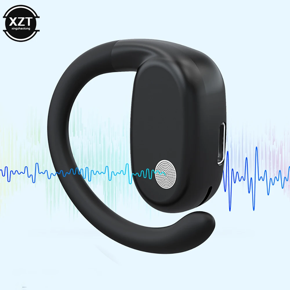 YJ76 Bluetooth-compatib Earphone OWS Ear Hook External Sound Stereo Noise Reduction  Single Ear Sports Business Wireless Headset