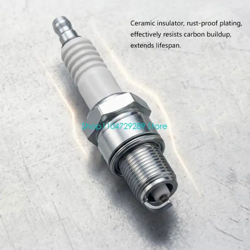 D8KE Motor B7HS-10 Marine Engine Replacement Part, 14 mm Thread, 12.7 mm Reach, 20.8 mm Wrench Size, 1.0 mm Electrode Spacing, 1