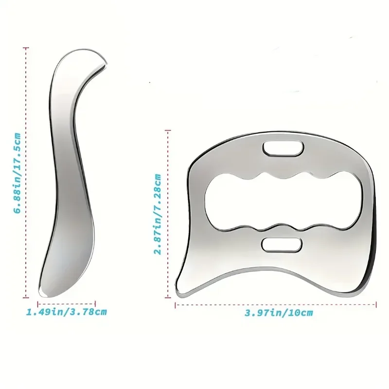 Ergonomic Muscle Tensioner Ergonomic Stainless Steel Muscle Tensioner Tool | Handheld Design for Full Body Relief,Ideal for Neck