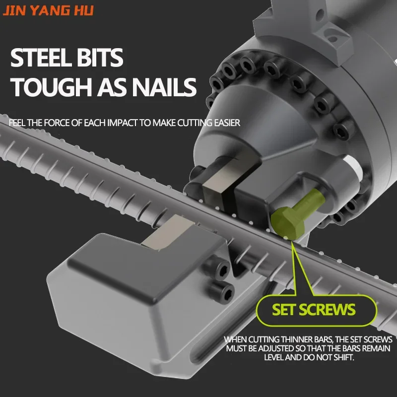 

Portable Steel Bar Cutting Machine Rebar Cutter Electric Hydraulic Bolt 2-3s Cutting Speed Cuts 4-22mm 220V /110V Rugged