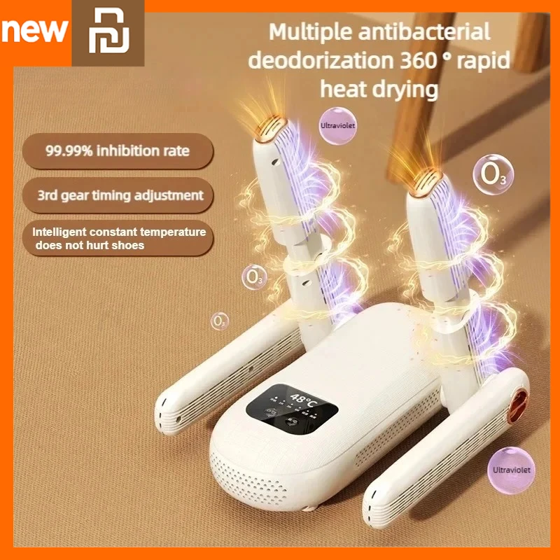 Xiami Youpin Asciugatrice per scarpe elettrica Asciugatrice per scarpe portatile Scaldasalviette Timer pieghevole Mijia Deodorante per scarpe Asciugatrice Elettrodomestici