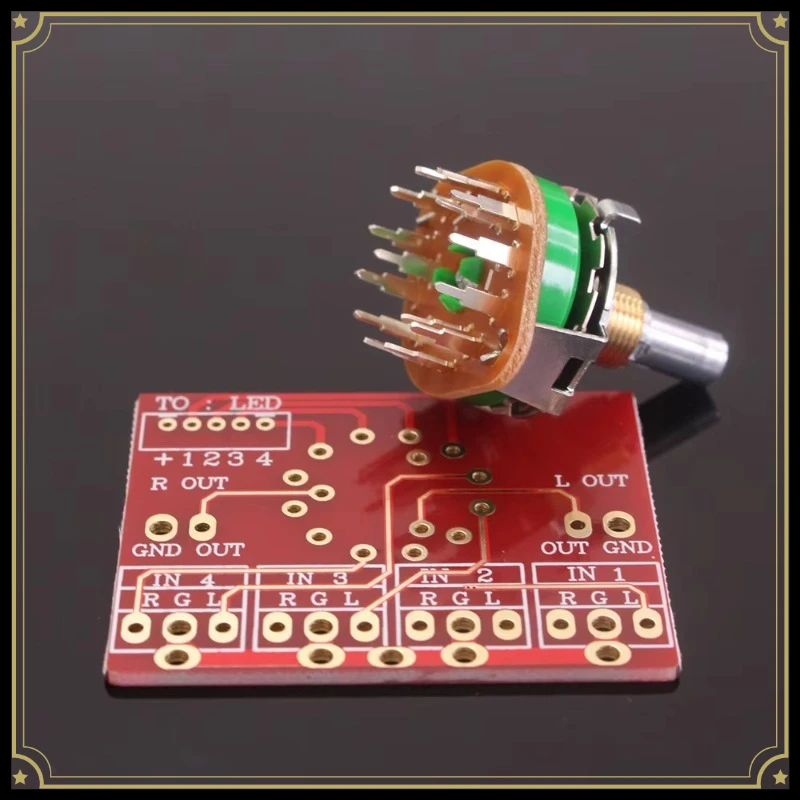 3 Pole 4 Position ALPS Rotary Signal Switch, Audio Power Amplifier Band Selector Switch 1pc