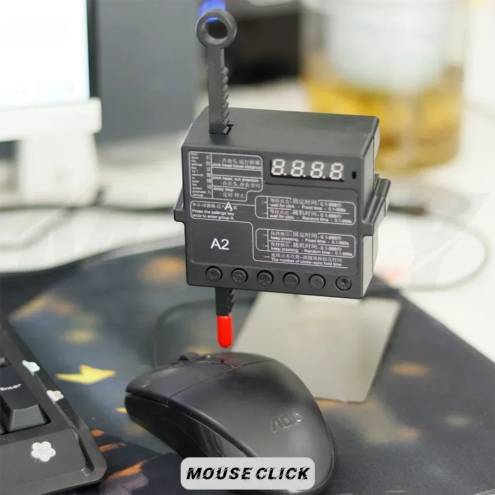 Computertastatur, automatisches Clicker-Gerät, Maus, automatisch, zufällig, vorübergehend verlassen, AFK-Spiel, verhindert offline, physisches Klicken. Aufhängen