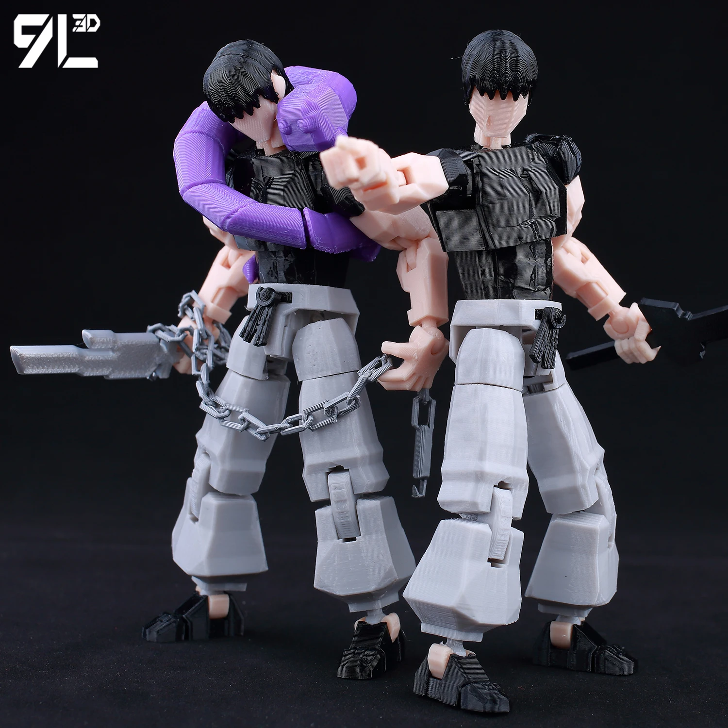 9L3D مطبوعة Lucky13 الدمية 13 المانغا اليابانية Jujutsu Kaisen Fushiguro Toji Shapeshift عمل أرقام المعرضة نموذج اللعب الهدايا