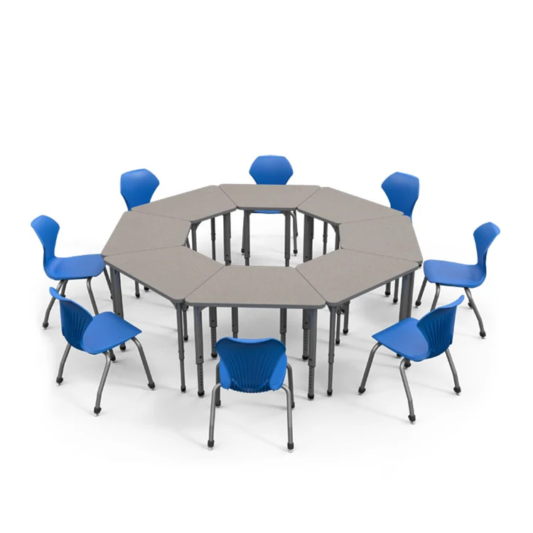 Manufacturer Durable School Classroom Desks And Chairs Sets Elementary High Student Modular Desks And Chairs Modern 1 Set Morden