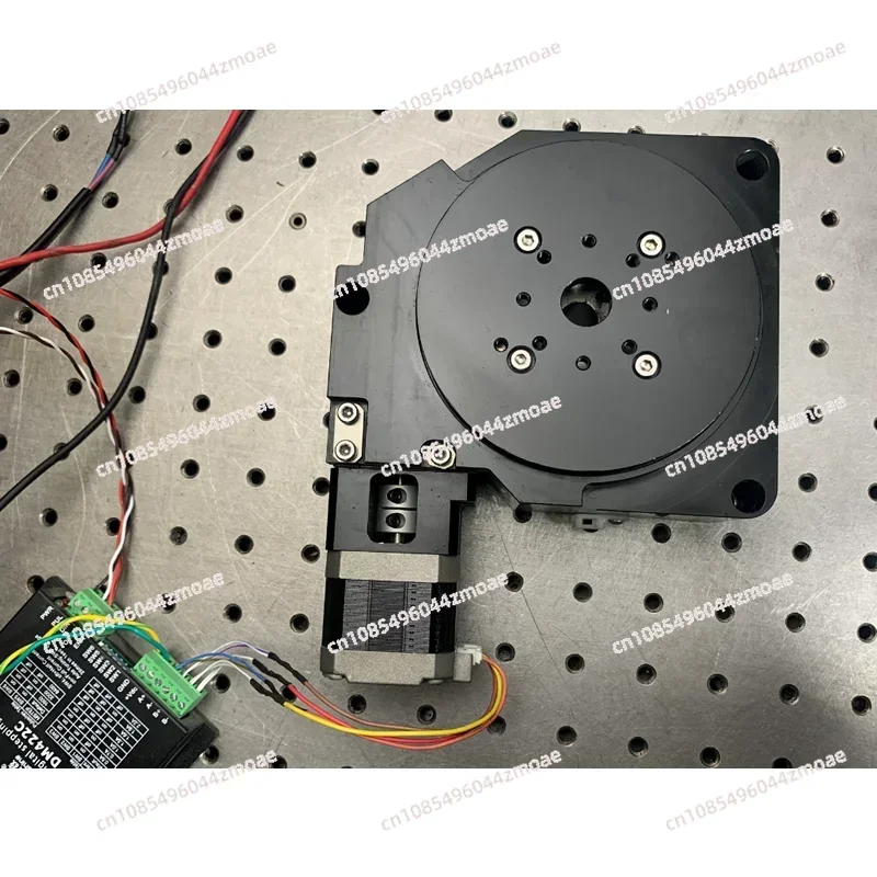 42mm Hollow Stepper Motor Turntable, 100mm High-Precision Worm Gear Indexing Plate for CNC & Automation