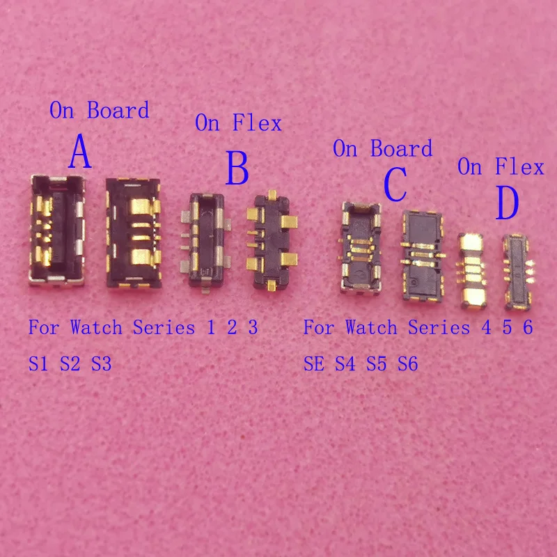 1Pcs Battery Flex Cable FPC Connector Contact Plug For Apple Watch Series 1 2 3 4 6 5 SE S1 S2 S3 S4 S5 S6 Board Motherboard