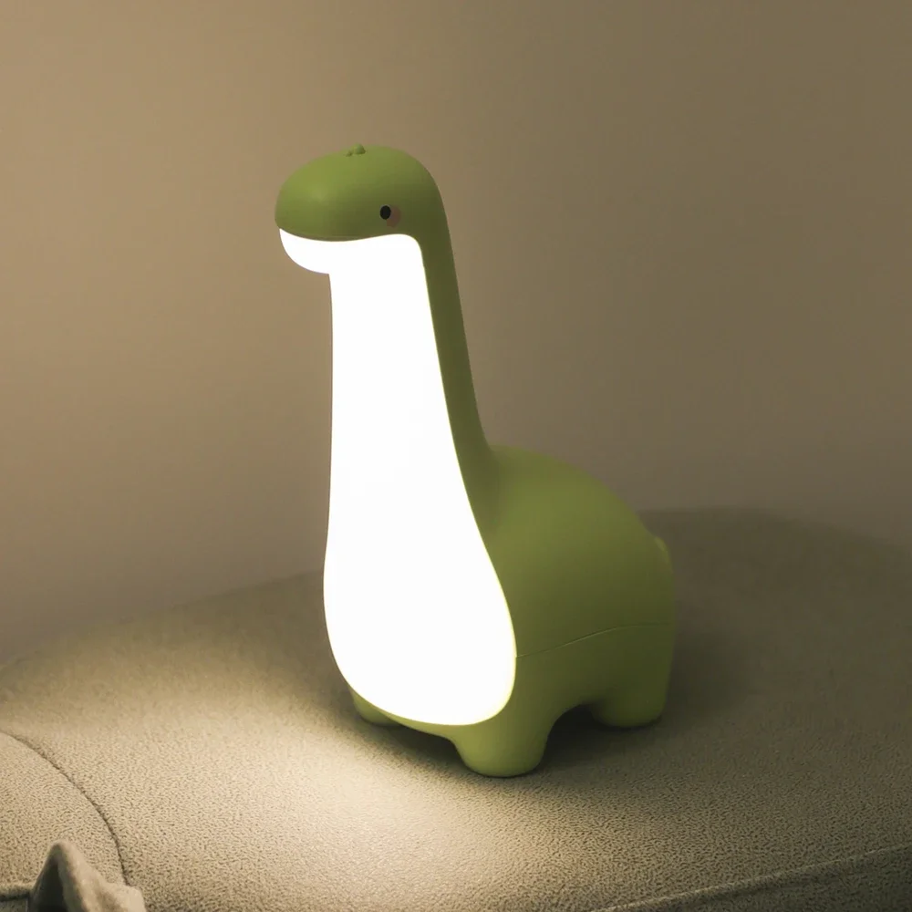 Dinozaur Lampka nocna Śliczna lampka nocna dla dzieci Ochrona oczu Lampka nocna Lampka nocna USB Ładowanie Dekoracja pokoju Prezent dla dzieci