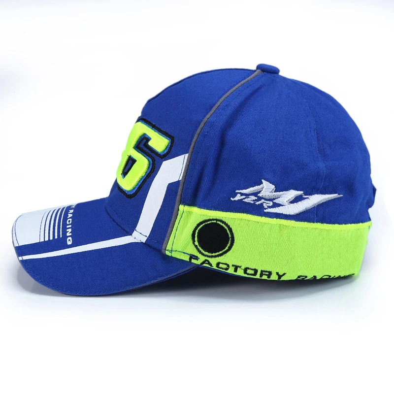 Outdoor sport Motorcycle Racing car Team Cross-country Hat baseball cap Cotton snapback for YZR M1 vr46 unisex Business gift