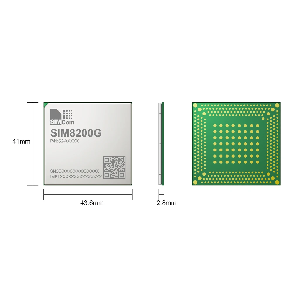 SIMCOM SIM8200G Multi Band 5G Module LTE HSPA+ module in LGA Type 5G module 5G NSA/SA