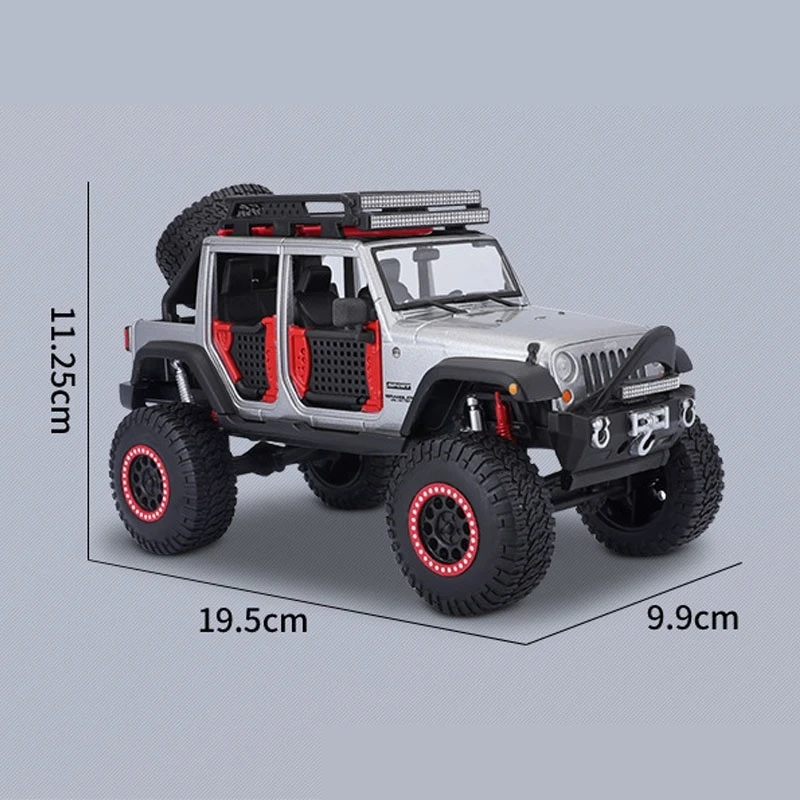 Maisto 1:24 2015 Jeep Wrangler Unlimited Yellow Simulation Alloy Car Model Metal Car Jeep Off Road Model Decoration Collection