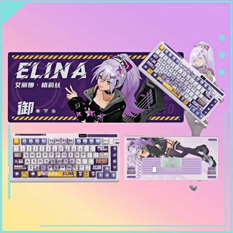 

K75ip Luxury Customized Wireless Mechanical Keyboard Five Sided Sublimation Keycap Side Engraving Hot Plug Five Layer Filling