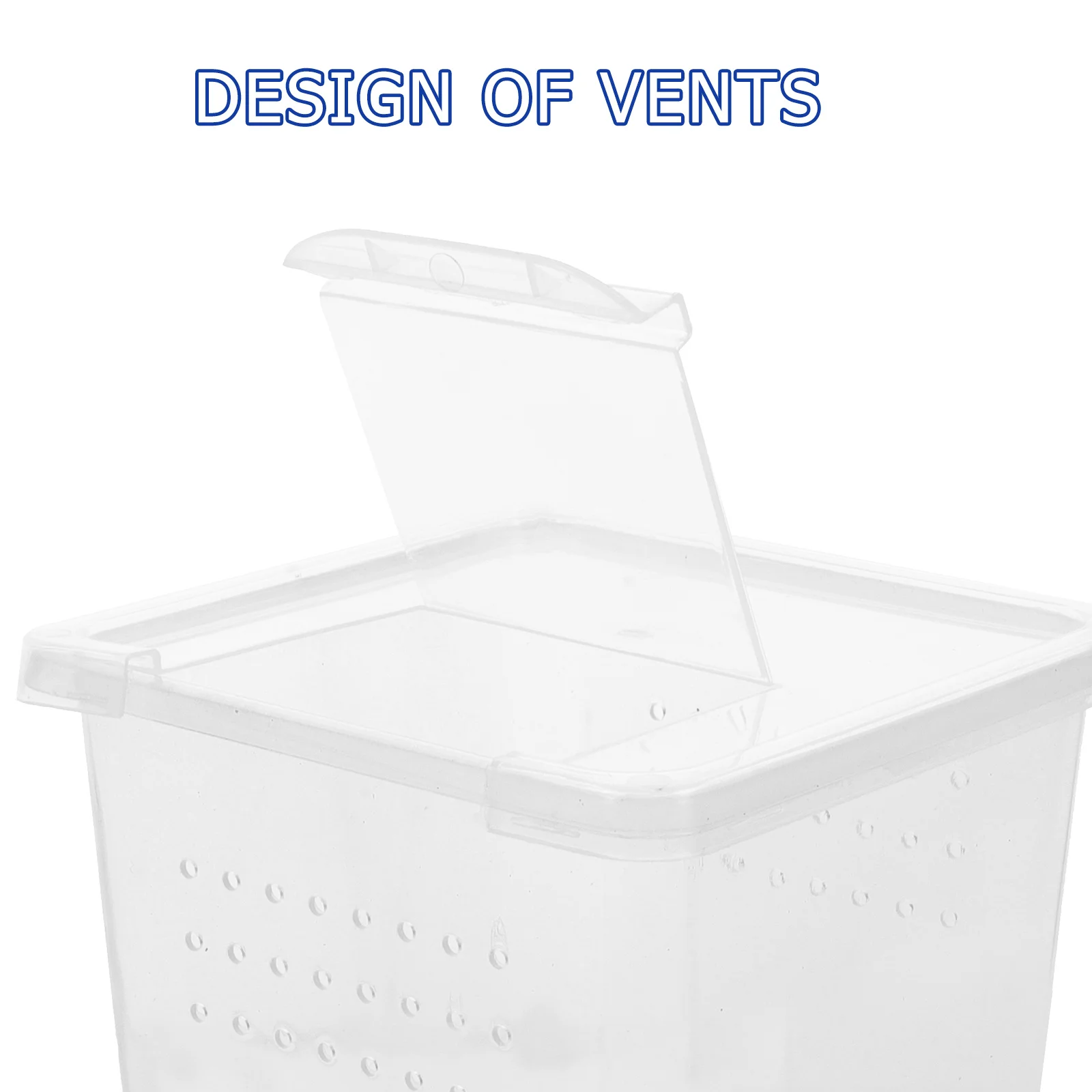 

8pcs Multi-Function Reptile Cage For Pet Spider Turtle Snake Scorpion Hermit Crab Plastic Feeding Box Ventilation Design