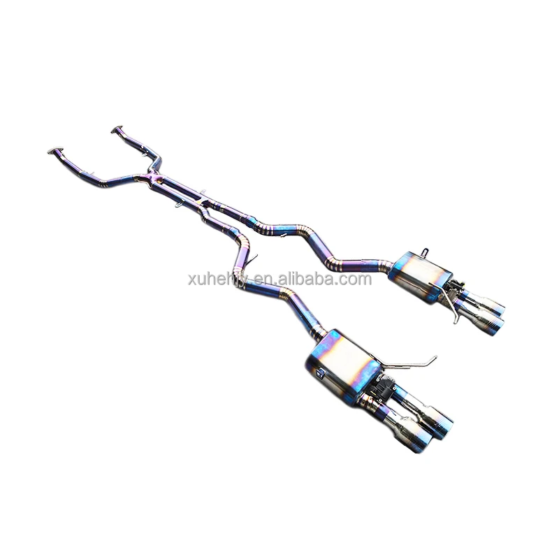 For E92 M3 E90/e93 V8 4.0 2005-2013  Titanium  Exhaust Pipe X Mid Pipe Design Catback System