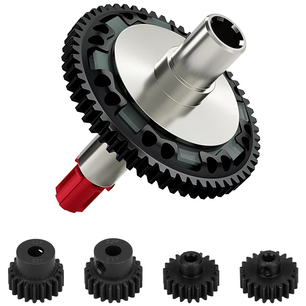 

Набор тапочек GLOBACT Steel 57T с шестернями 20T 21T для 1/10 ARRMA Granite Senton Vorteks Big Rock Kraton Outcast Big Rock Typhon