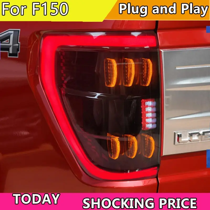 

Car Tail Lamp Assembly For Ford Raptor F150 Taillights 2022-2023 Upgrade Modified to NEW F150 Dynamic Turn Brake Taillights