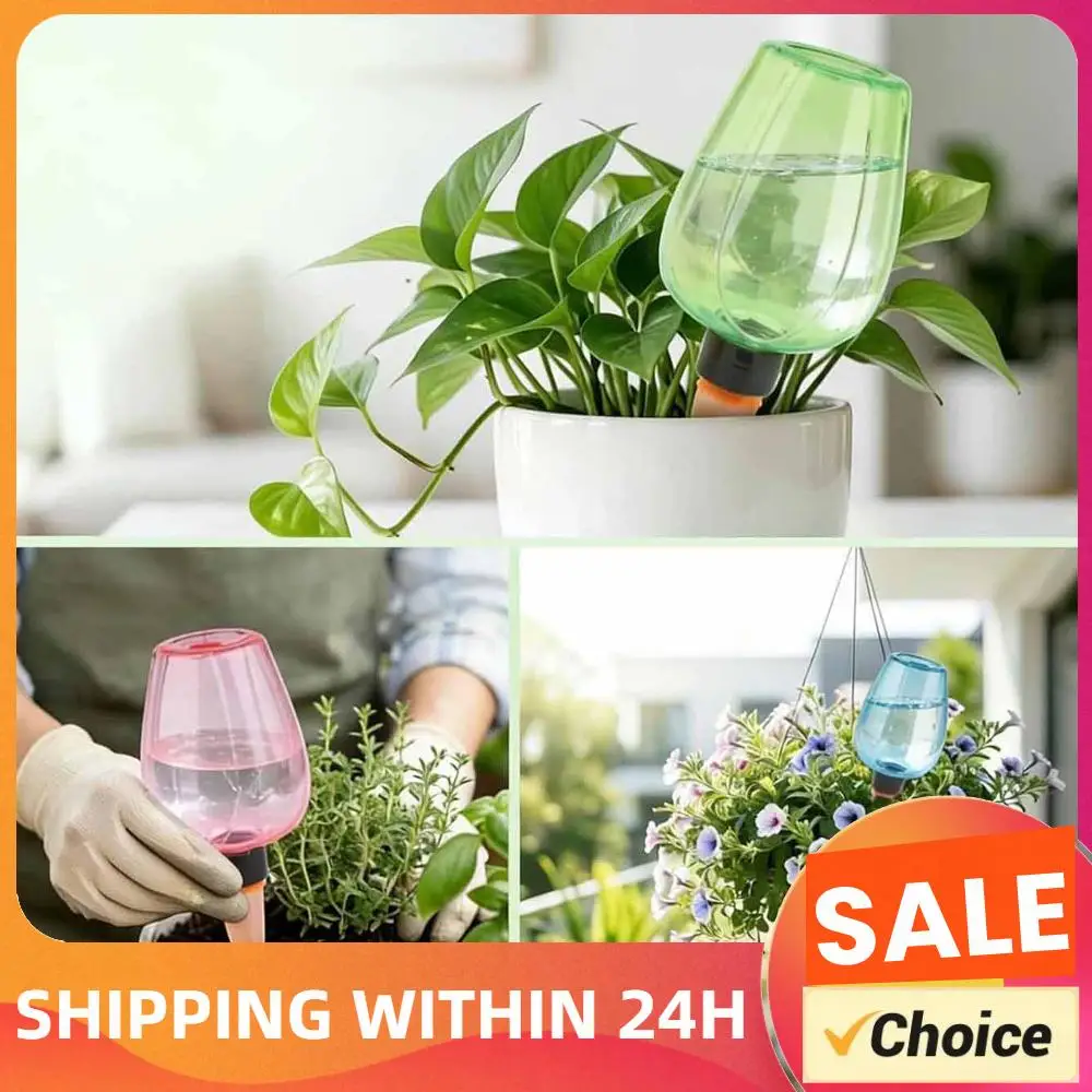 1/4pcs Drip Irrigation System Automatic Plants Water Dispenser 350ml Transparent Watering Bulbs for Indoor Plants Balcony Garden