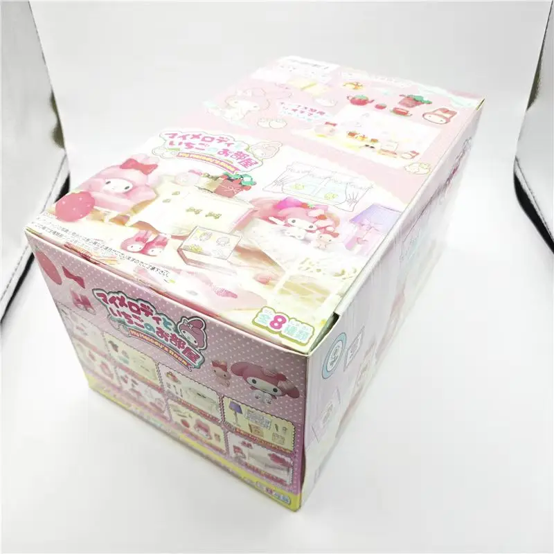 سانريو إعادة مينت غاشابون لعبة الكبسولات صندوق أعمى غرفة لطيف Kawaii الفراولة غرفة الكرتون مصغرة لعبة الحلوى الديكور هدايا الاطفال