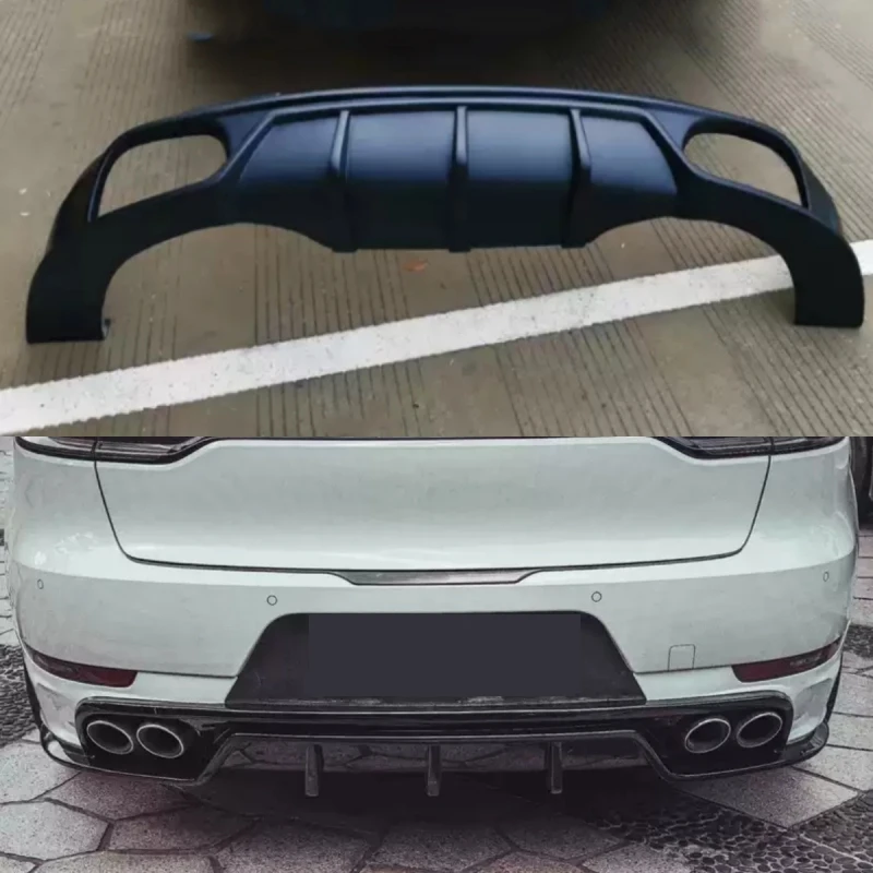 

PP Material Rear Lip for Porsche Macan 2014-2021 Modified Unpainted Rear Bumper Lower Spoiler Car Accessories