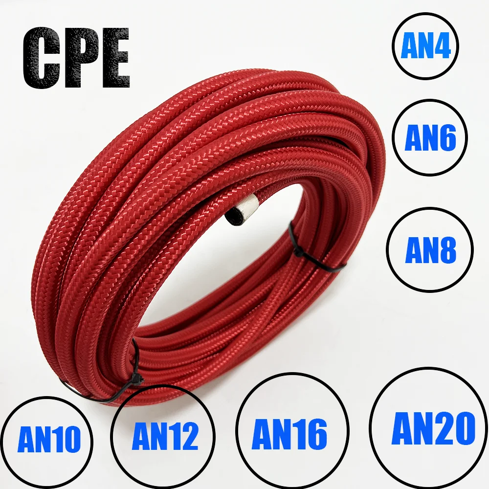 1M 3M 5M 8M 10MRedWąż paliwowy Przewód olejowo-gazowy AN4 AN6 AN8 AN10 AN12 AN16 AN20 CPE Nylon w oplocie304Wąż hamulcowy w oplocie ze stali nierdzewnej