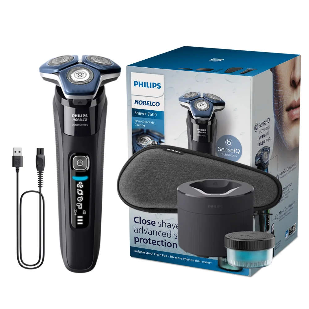 Philips Norelco Shaver series 7000 S7886, Wet/Dry, With SkinProtect Blades, Quick Clean Pod