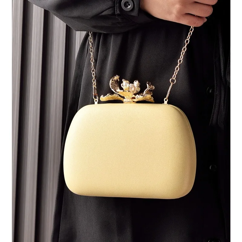 

Light Luxury Flower Handbag, Fashionable Macaron Color Dinner Bag, Popular Wedding Bride Bag, Simple Casual Party Bag