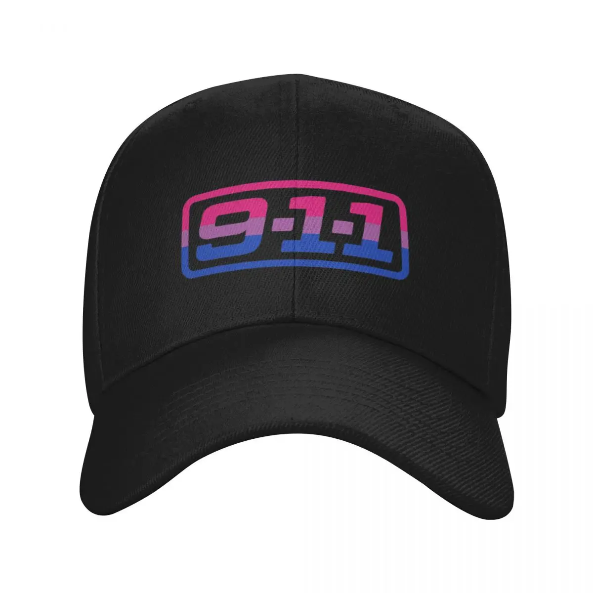 

9-1-1 on ABC logo (Bisexual Pride Themed) Baseball Cap Hat Man Luxury custom Hat fashionable Sunscreen Women's Men's