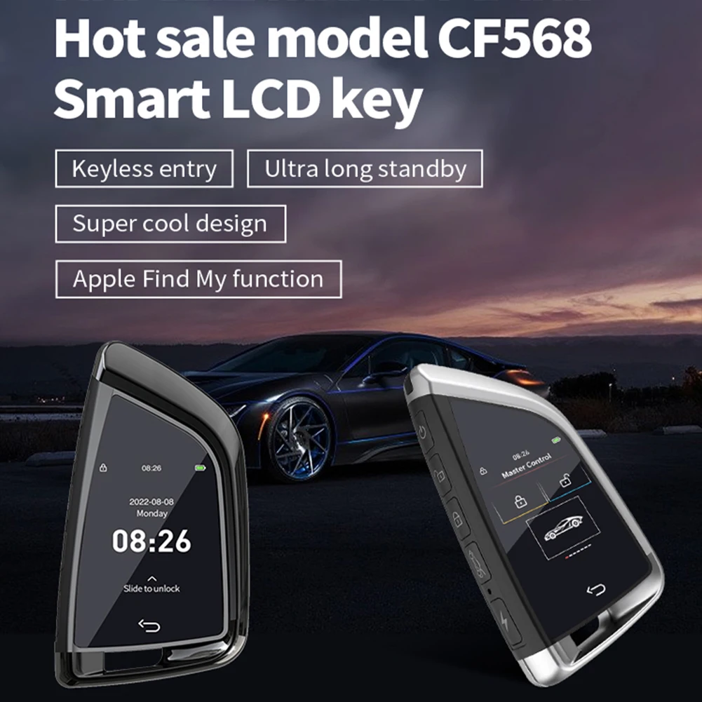 CF568 Keyless Entry Automatic Lock LCD Touch Screen with On-BD Window Lift Trunk Remote Auto Lock Keyless Entry Auto Lock Unlock
